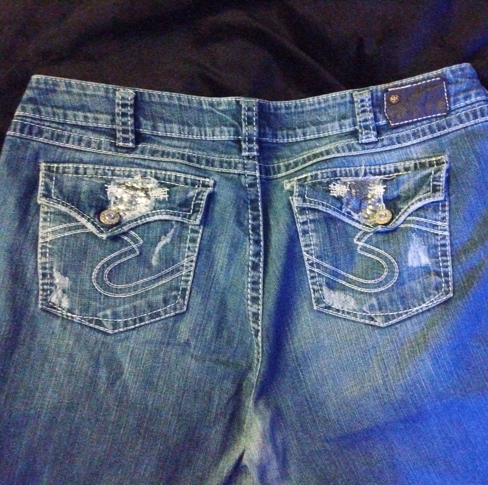 Silver jeans